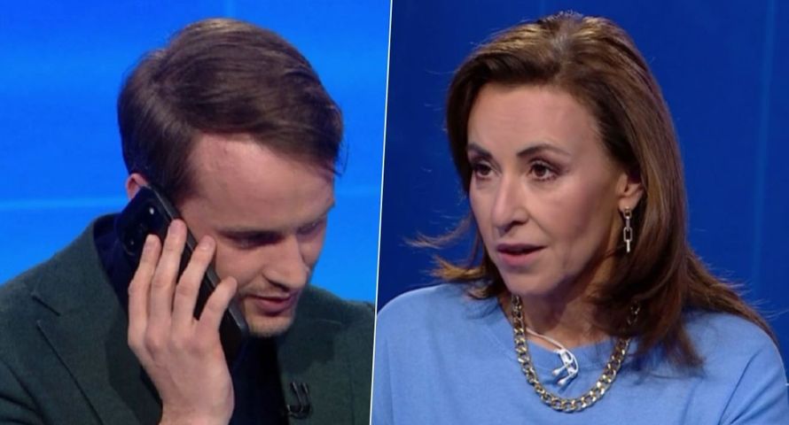 Polityk odebrał telefon na wizji. Dziennikarka TVP tylko na to czekała