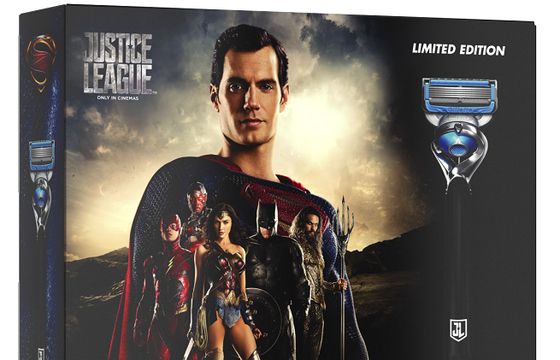 Gillette promuje film „Liga Sprawiedliwości" Warner Bros Pictures