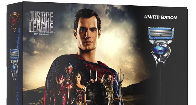 Gillette promuje film „Liga Sprawiedliwości" Warner Bros Pictures