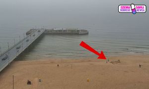 Była 6:55. Ludzie aż się zatrzymywali na plaży w Kołobrzegu