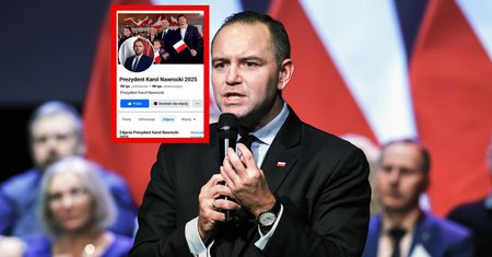 Podejrzany fapejdż wspierał Nawrockiego. Ma długą historię