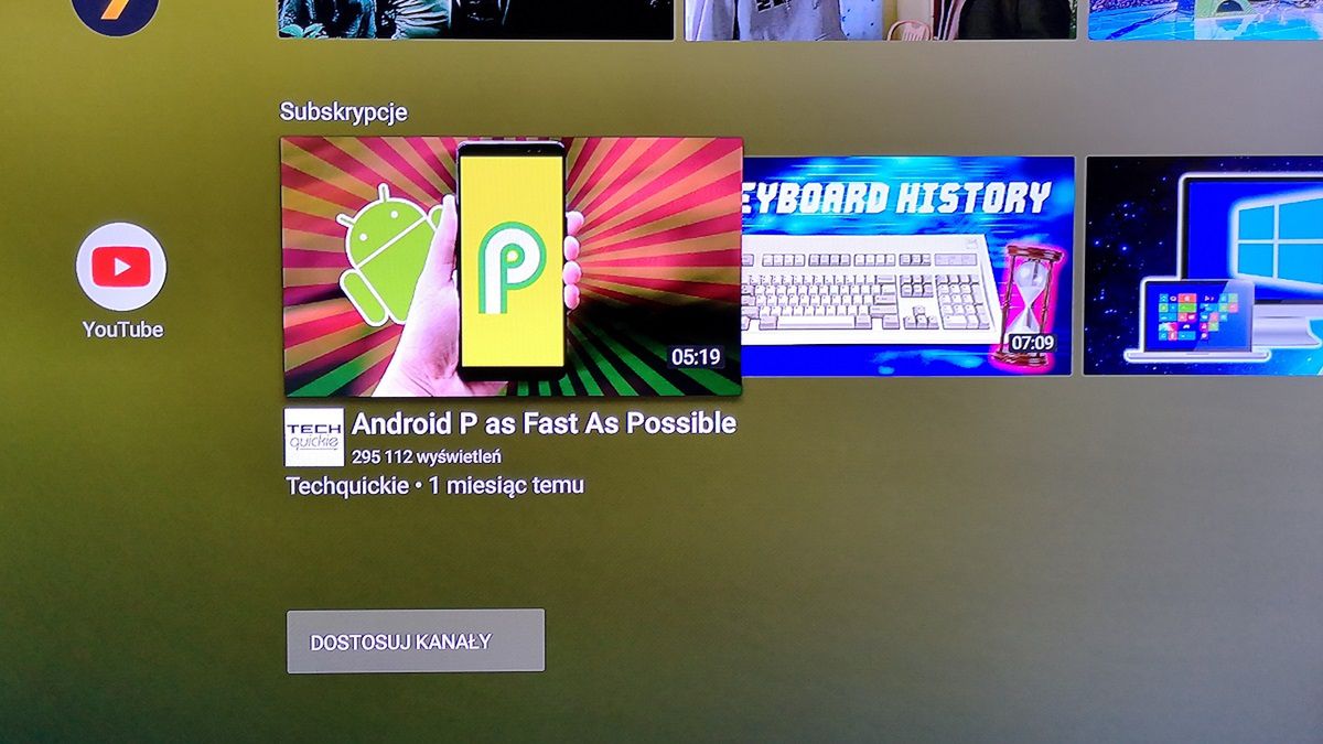 Proponowane filmy na ekranie głównym Androida TV od teraz mogą dotyczyć m.in. subskrypcji.