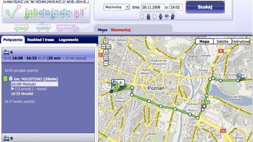 JakDojadę.pl pomoże w wyszukaniu połączeń 1