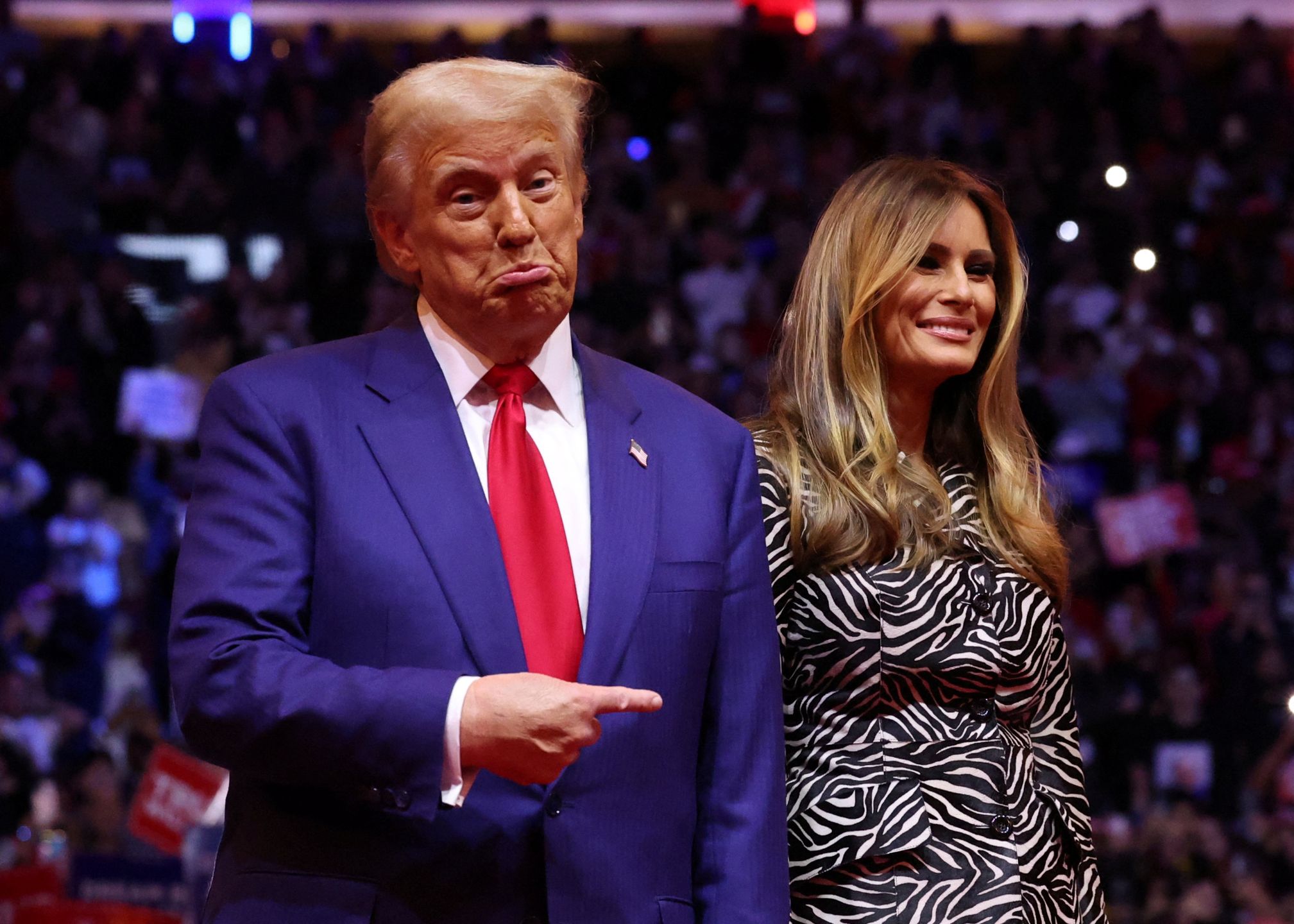 Donald i Melania Trumpowie w październiku 2024 roku