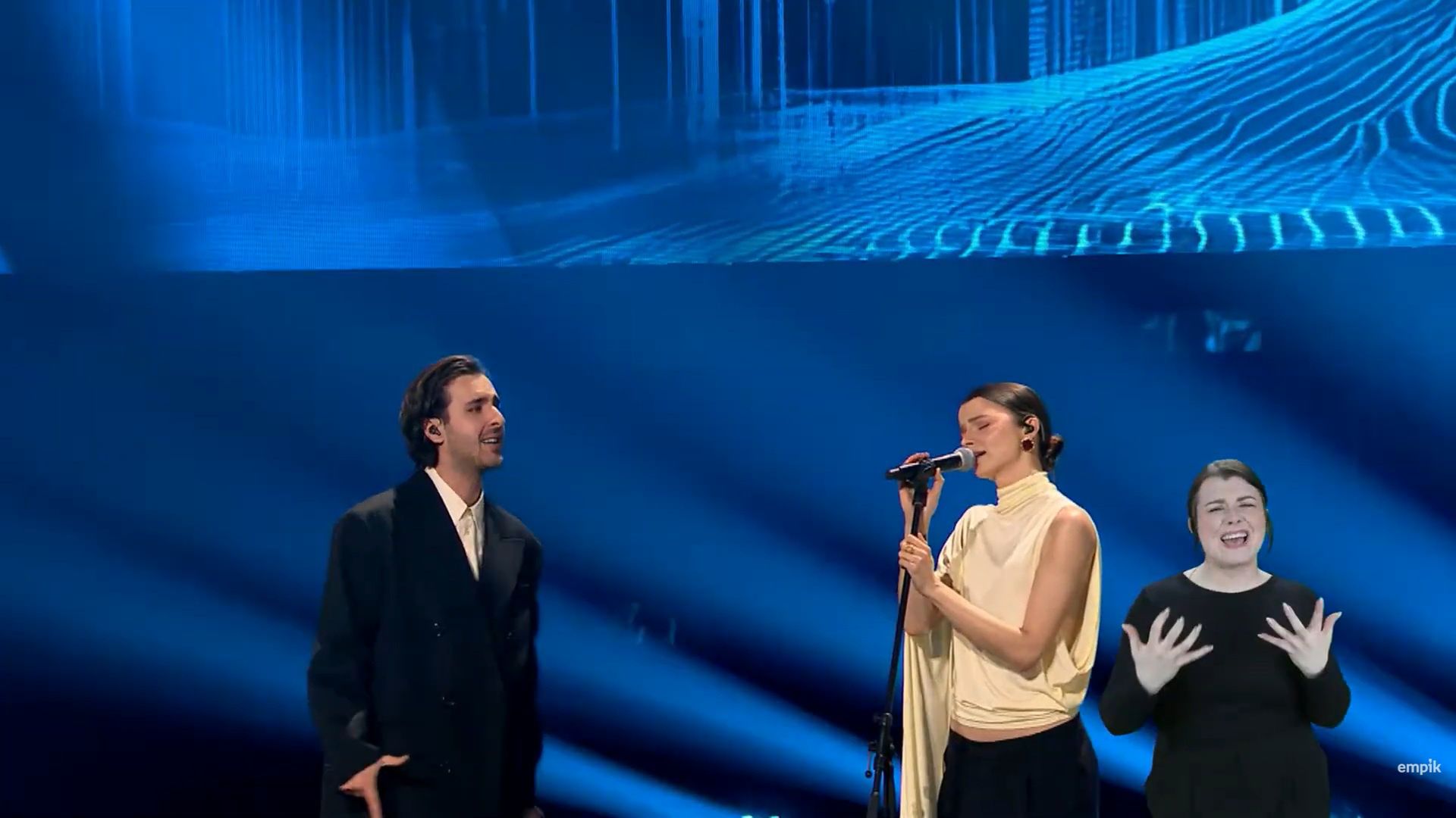 Tłumaczki języka migowego podczas gali Bestsellery Empiku 2025