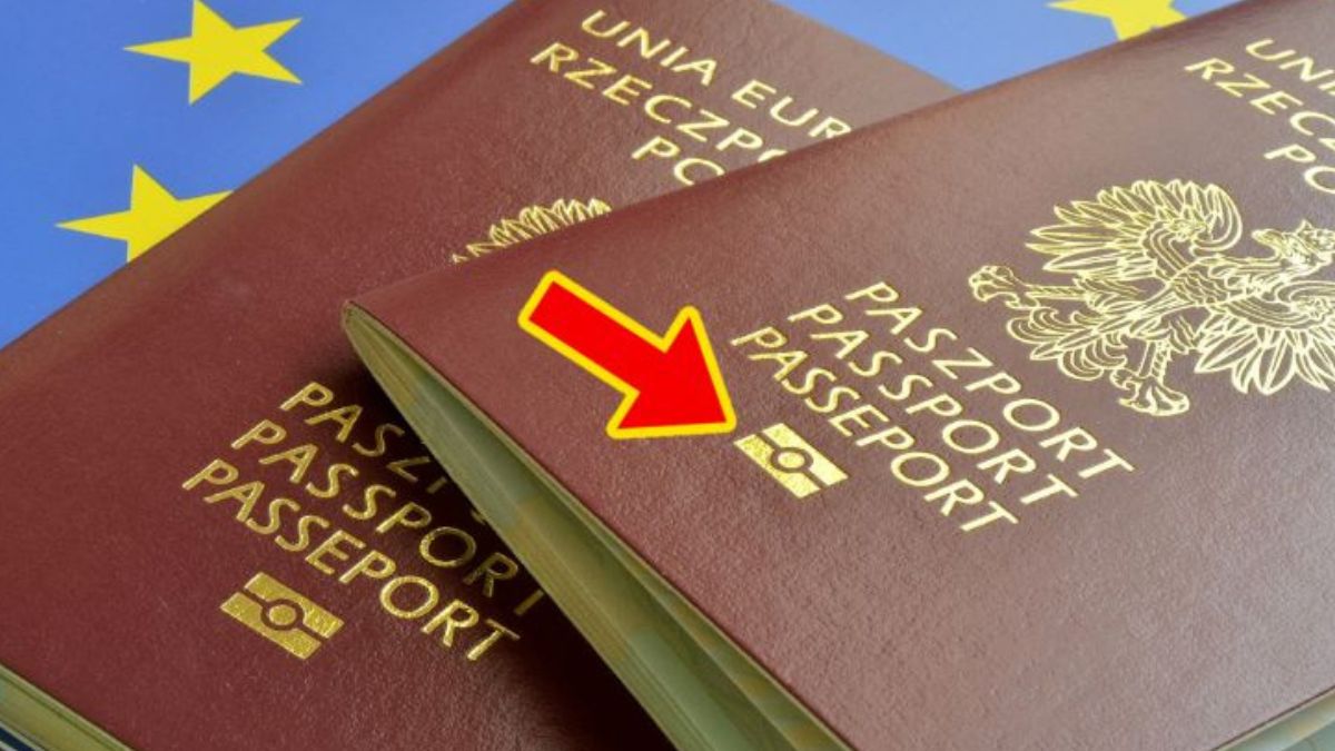Co oznacza symbol, który można zobaczyć na paszporcie?