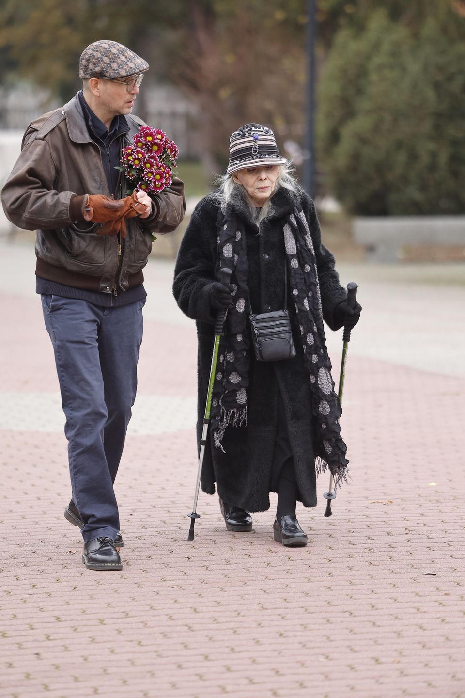 Barbara Wrzesińska na pogrzebie Agnieszki Maciąg