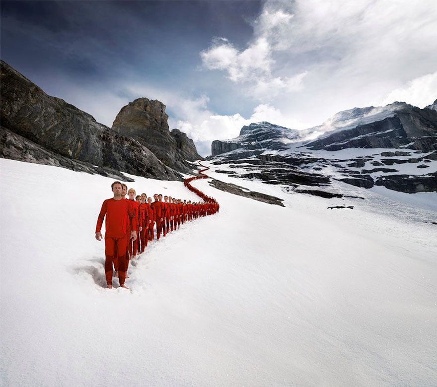 150 podświetlonych alpinistów, kilka lustrzanek i Matternhorn na jednej sesji 5