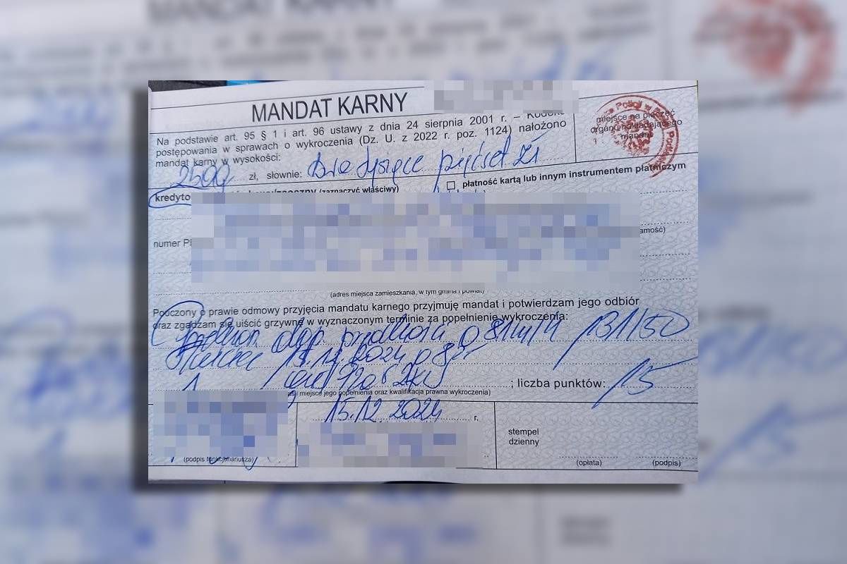 mandat karny