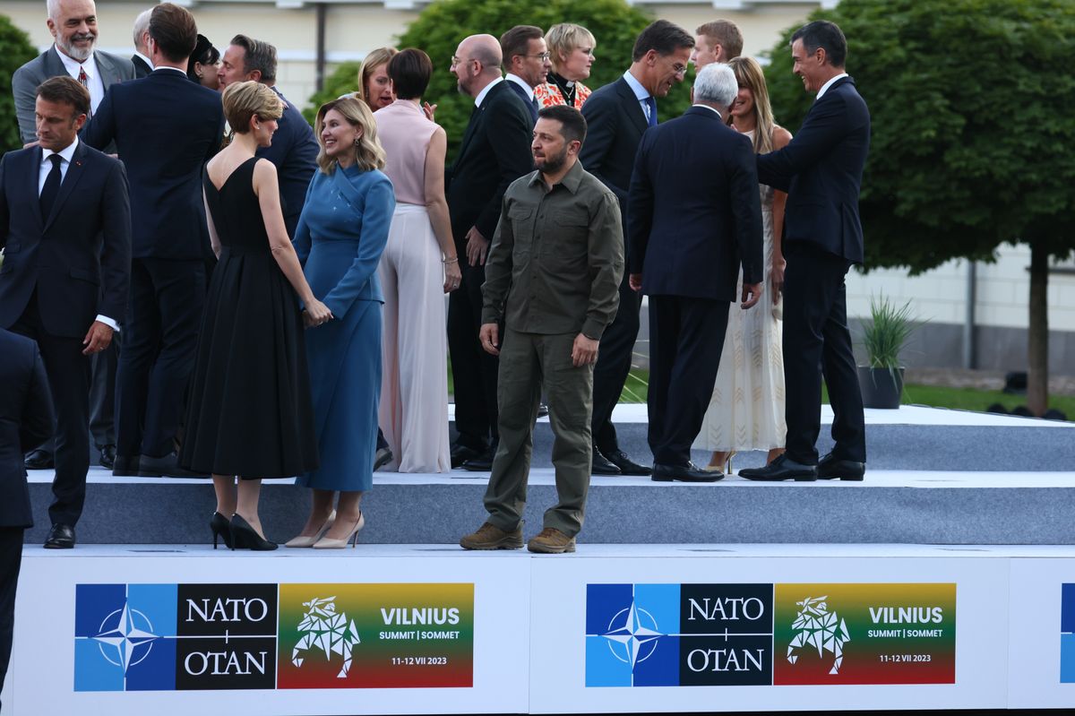 Wołodymyr Zełenski na szczycie NATO w Wilnie