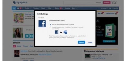 MySpace łączy się z Facebookiem?