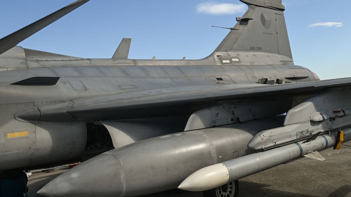 MOSNOV, CZECH REPUBLIC  SEPTEMBER 21:
The armaments of a Czech Air Force Saab JAS-39D Gripen fighter jet are seen during day two of NATO Days in Ostrava and Czech Air Force Days in Mosnov, Czech Republic, on September 21, 2025. 
The show, Europe's largest security and military exhibition held at Leos Janacek Airport, is celebrating its 25th edition with around 17 participating countries. (Photo by Artur Widak/NurPhoto via Getty Images)