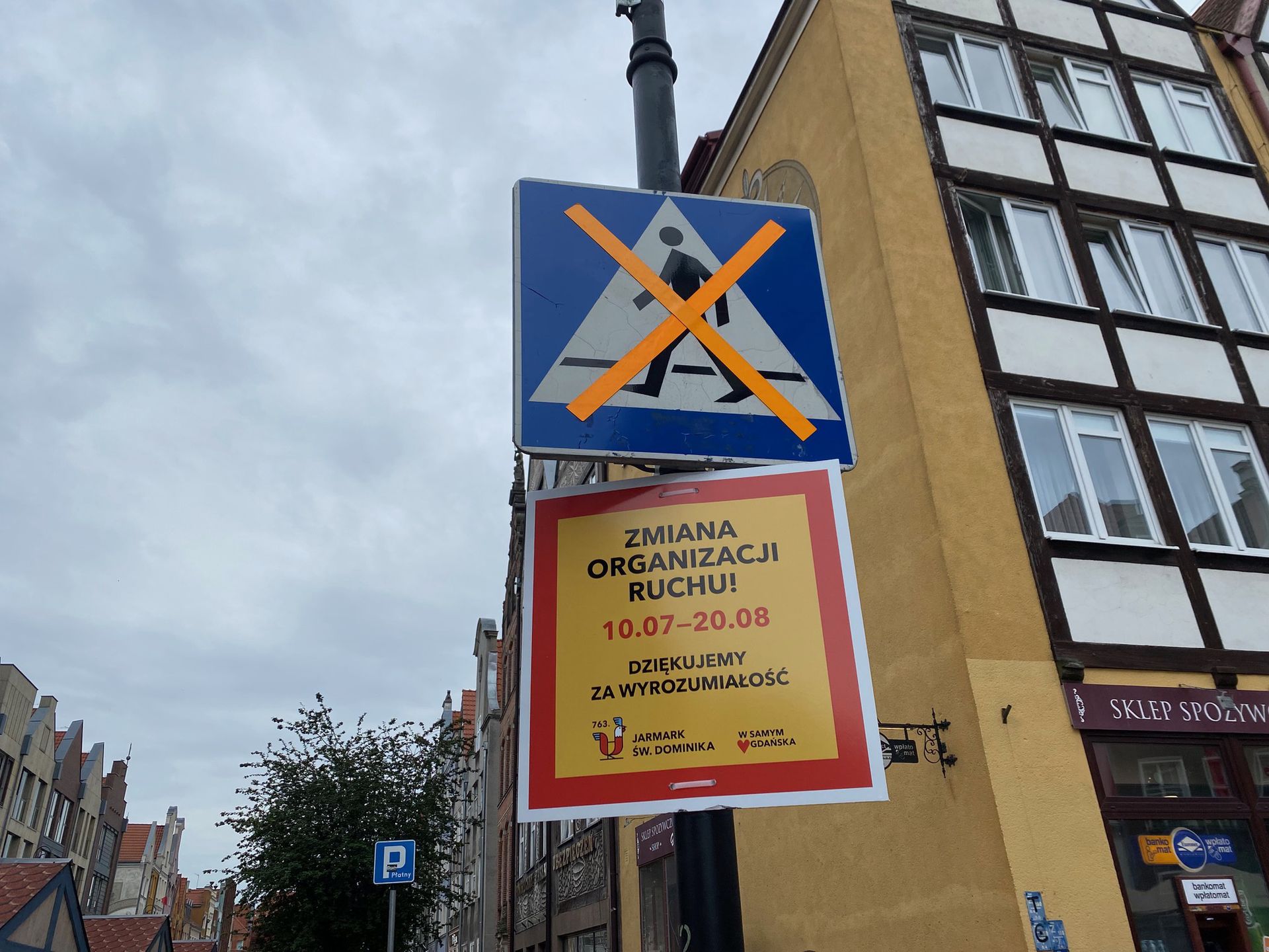 Część ulic w centrum Gdańska zostało zamkniętych 
