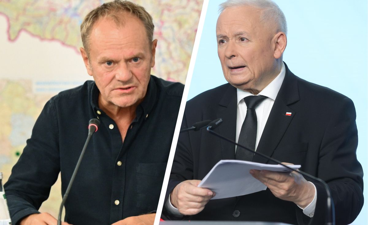 powódź, donald tusk, sztab kryzysowy, Jarosław Kaczyński, podtopienia, pomoc, pomoc dla powodzian Dramatyczna sytuacja powodziowa w Polsce. Kaczyński skrytykował Tuska