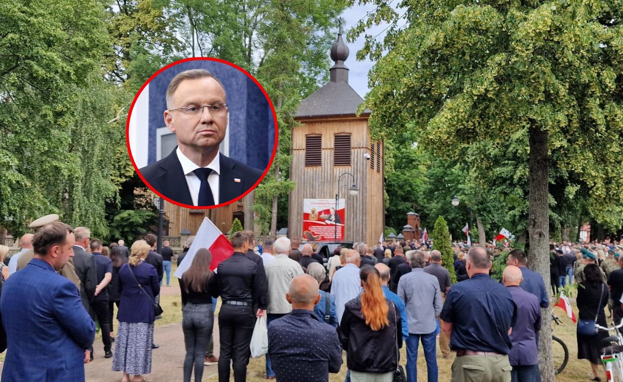 Prezydent Andrzej Duda wziął udział w uroczystościach pogrzebowych zmarłego żołnierza