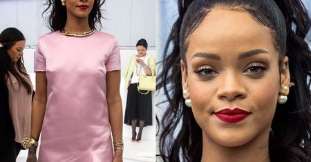 Dziewczęca Rihanna na pokazie Diora!