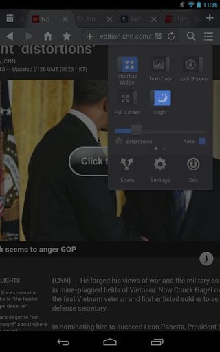 UC Browser for Tablet
