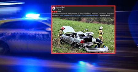 19-latek pędził oplem. W aucie ciężarna 17-latka. Samochód dachował