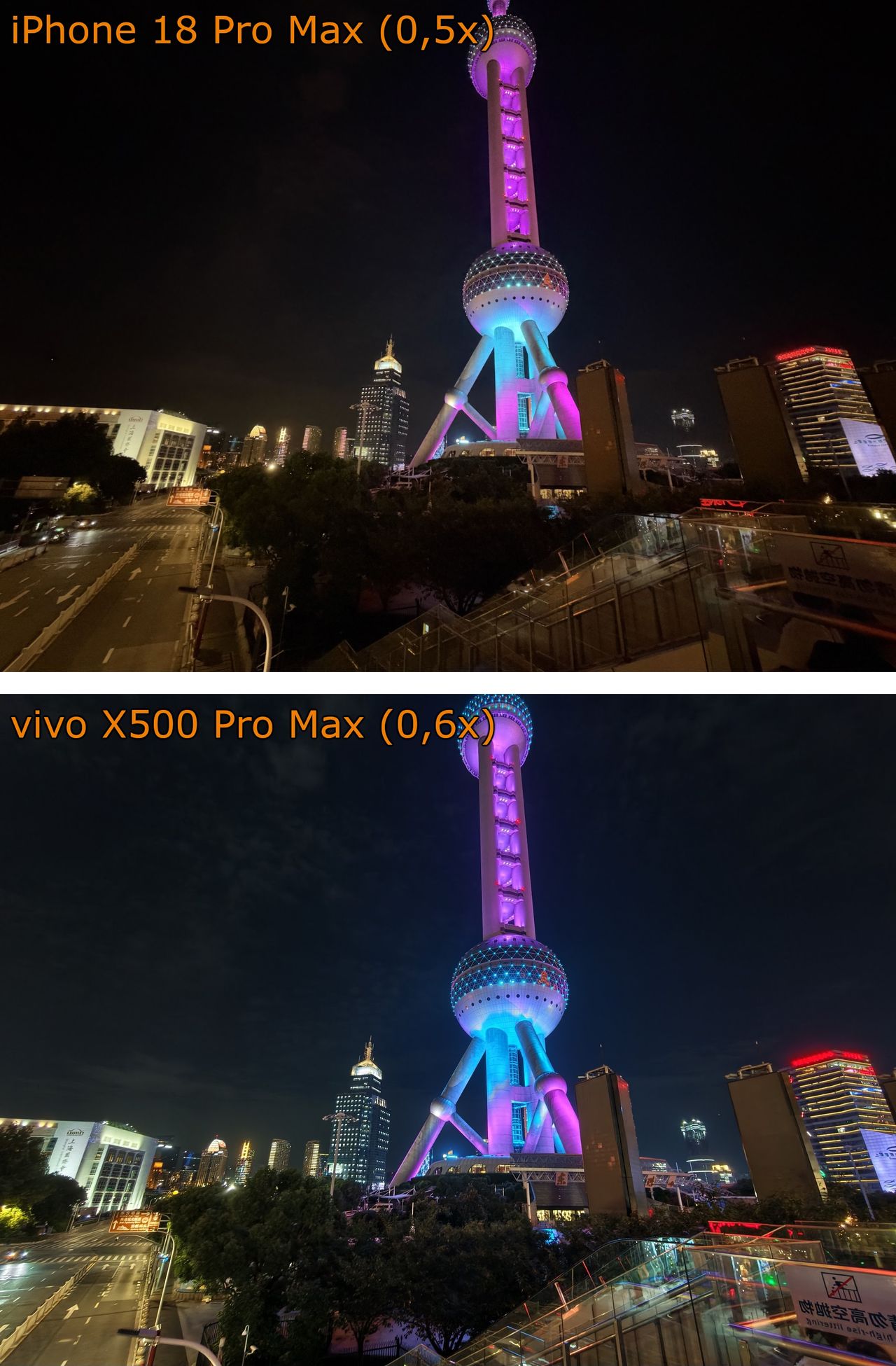 iPhone 18 Pro Max vs vivo X500 Pro Max