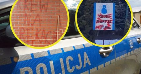 Oborniki. Wulgarny napis na murach kościoła. Uderzał w o. Tadeusza Rydzyka