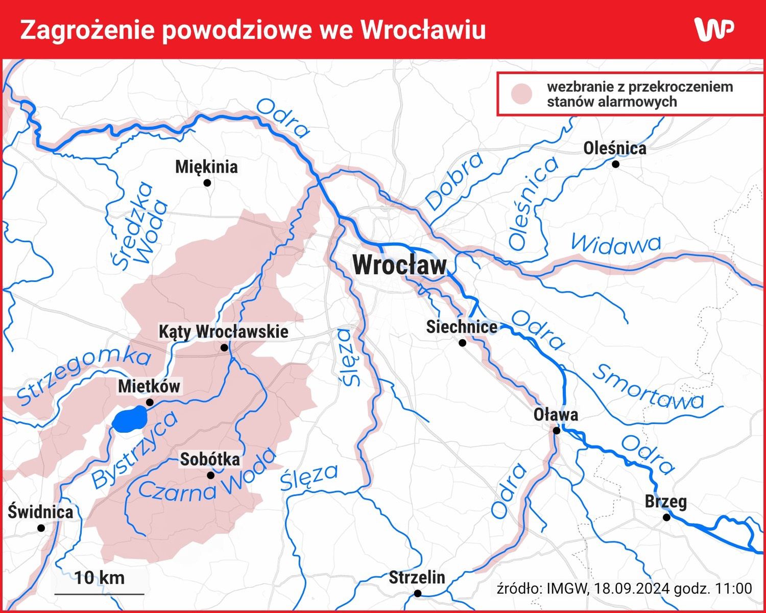 Wrocław. Sytuacja powodziowa 