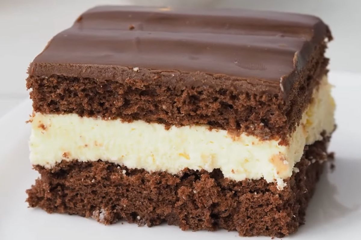 Milky Way cake. A taste of the popular candy bar