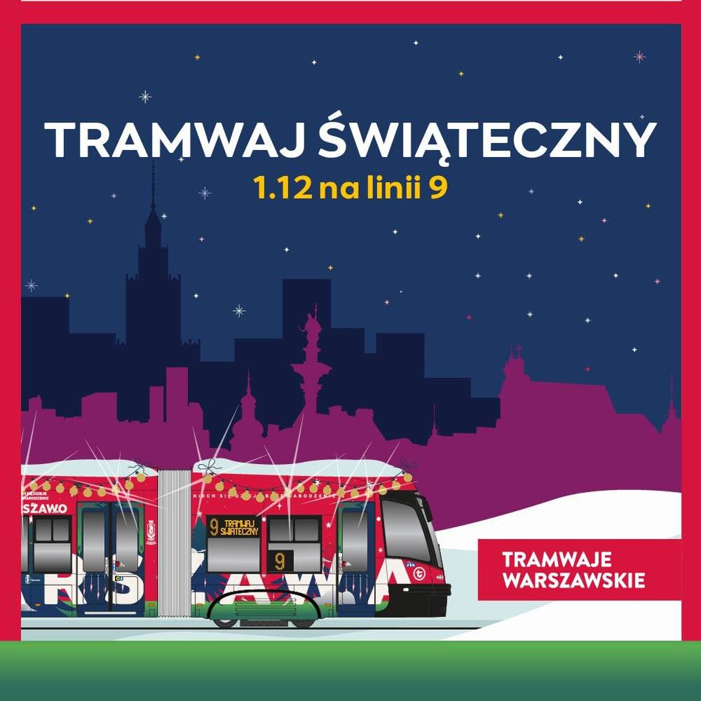 Warszawa: Świąteczny tramwaj rozświetli ulice. Rusza już w poniedziałek