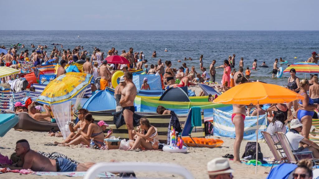 Spięcie turystów nad Bałtykiem