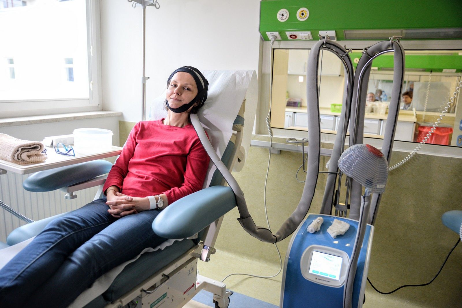 Pani Justyna terapię z użyciem czepka rozpoczęła 30 października 2017 r