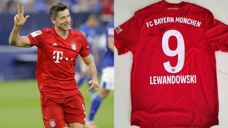 Robert Lewandowski oddaje na aukcję swoją koszulkę. "Zebrana kwota zostanie przekazana polskim szpitalom"