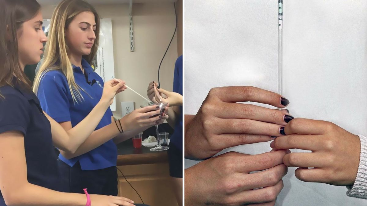 Victoria Roca, Susana Cappello i Carolina Baigorri i słomka wykrywająca tabletkę gwałtu