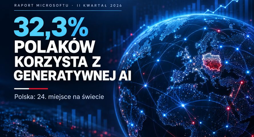 Już co trzeci Polak korzysta z AI. Polska na 24. miejscu na świecie