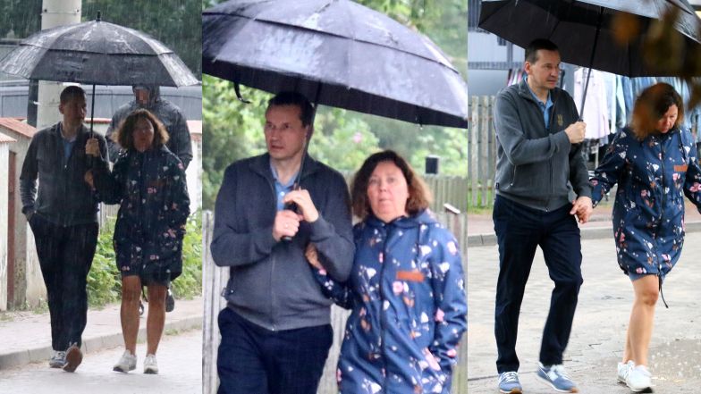 Mateusz Morawiecki z żoną nad morzem