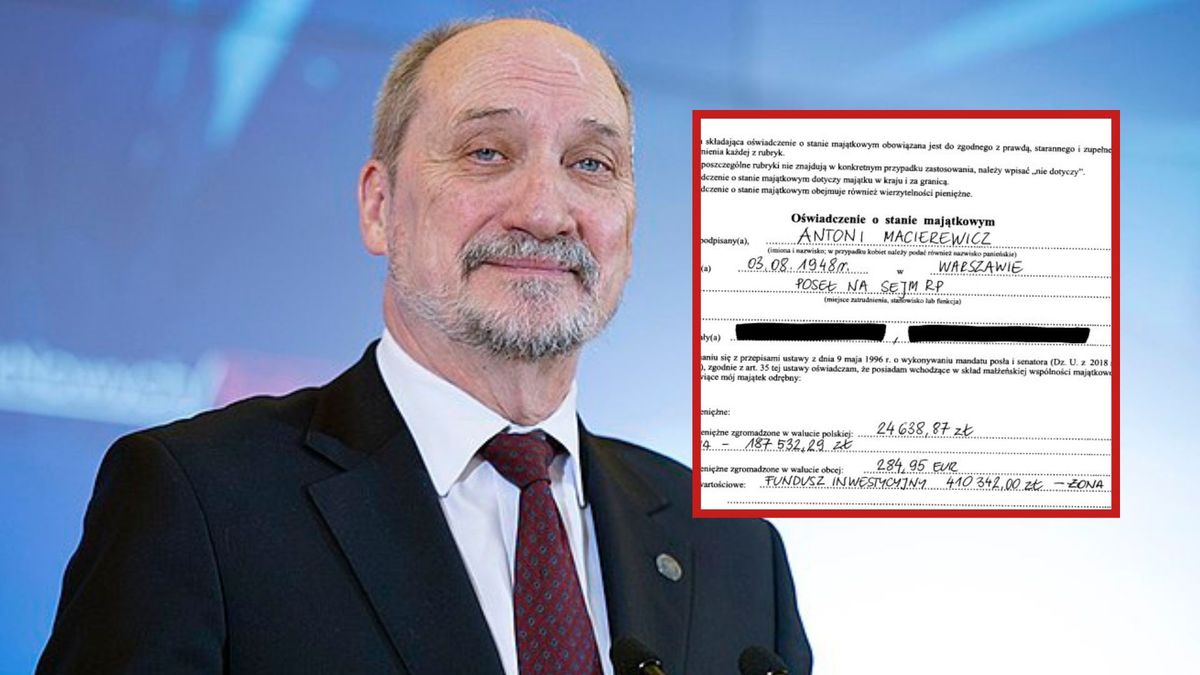 Taką emeryturę zgarnia Macierewicz. Wszystko zapisał w oświadcze