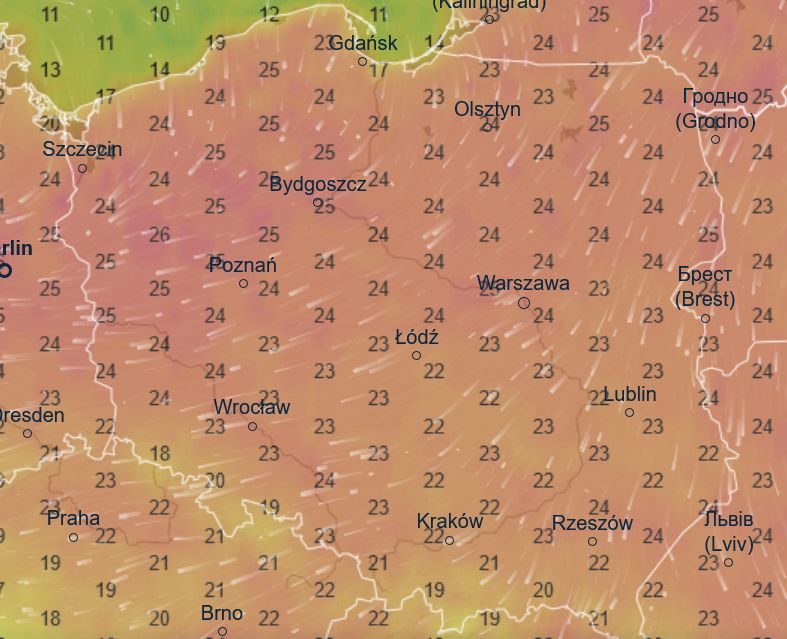 Pogoda w środę 24 maja