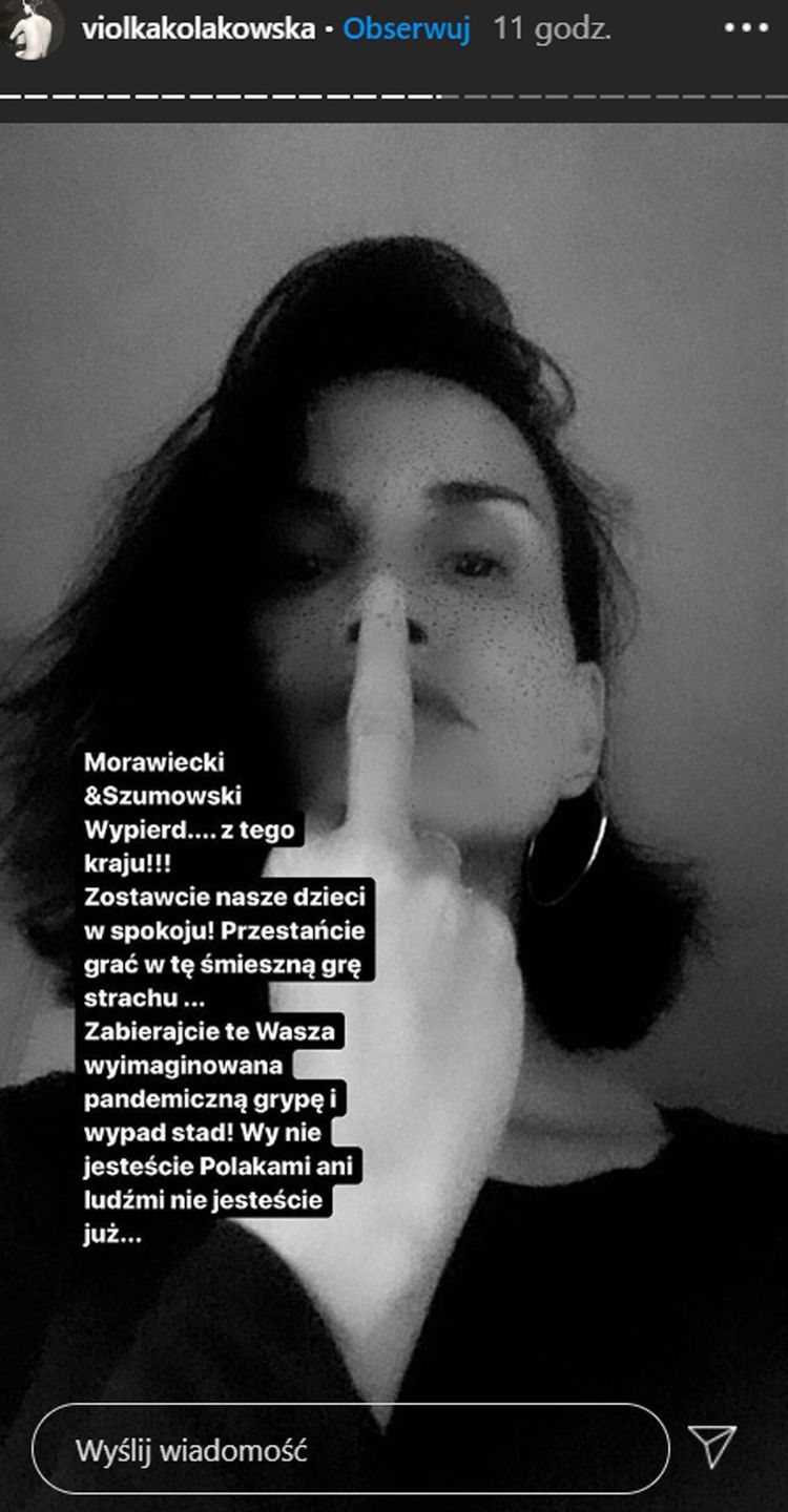 Viola Kołakowska grozi premierowi Morawieckiemu