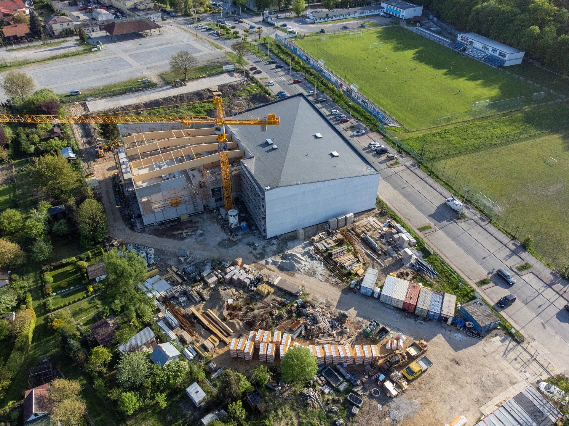 Budowa kompleksu basenów w Krzeszowicach