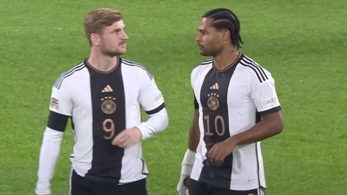 Timo Werner i Leroy Sane w czasie meczu przeciwko Węgrom
