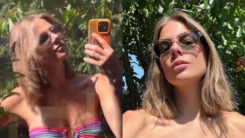 Odziana w bikini Marta Wierzbicka relaksuje się na łonie natury