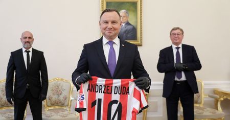 Andrzej Duda zaprosił do Pałacu Prezydenckiego swój ulubiony piłkarski klub