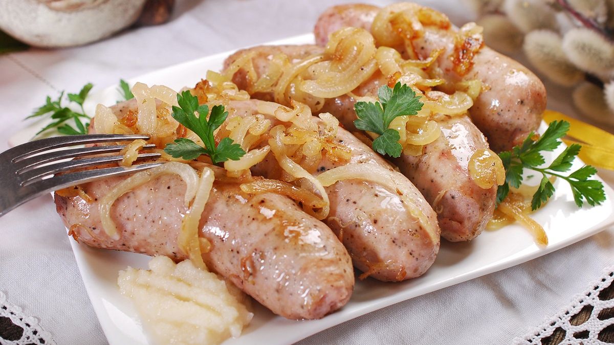 Białą kiełbasę piekę tylko w takiej temperaturze