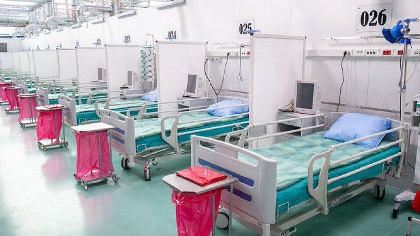 Warszawa. Szpital tymczasowy na Okęciu