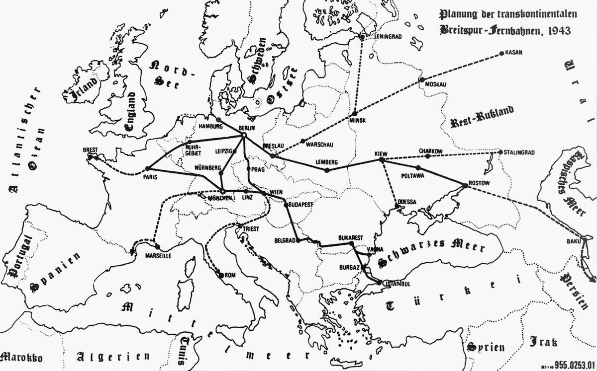 Niezwykłe projekty III Rzeszy [cz. 3]. Breitspurbahn – gigantyczne pociągi Hitlera 3