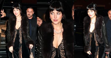 Dakota Johnson świętuje 37. urodziny i ŚWIECI MAJTKAMI na ulicy w bieliźnianej stylizacji. Fajny pomysł? (ZDJĘCIA)