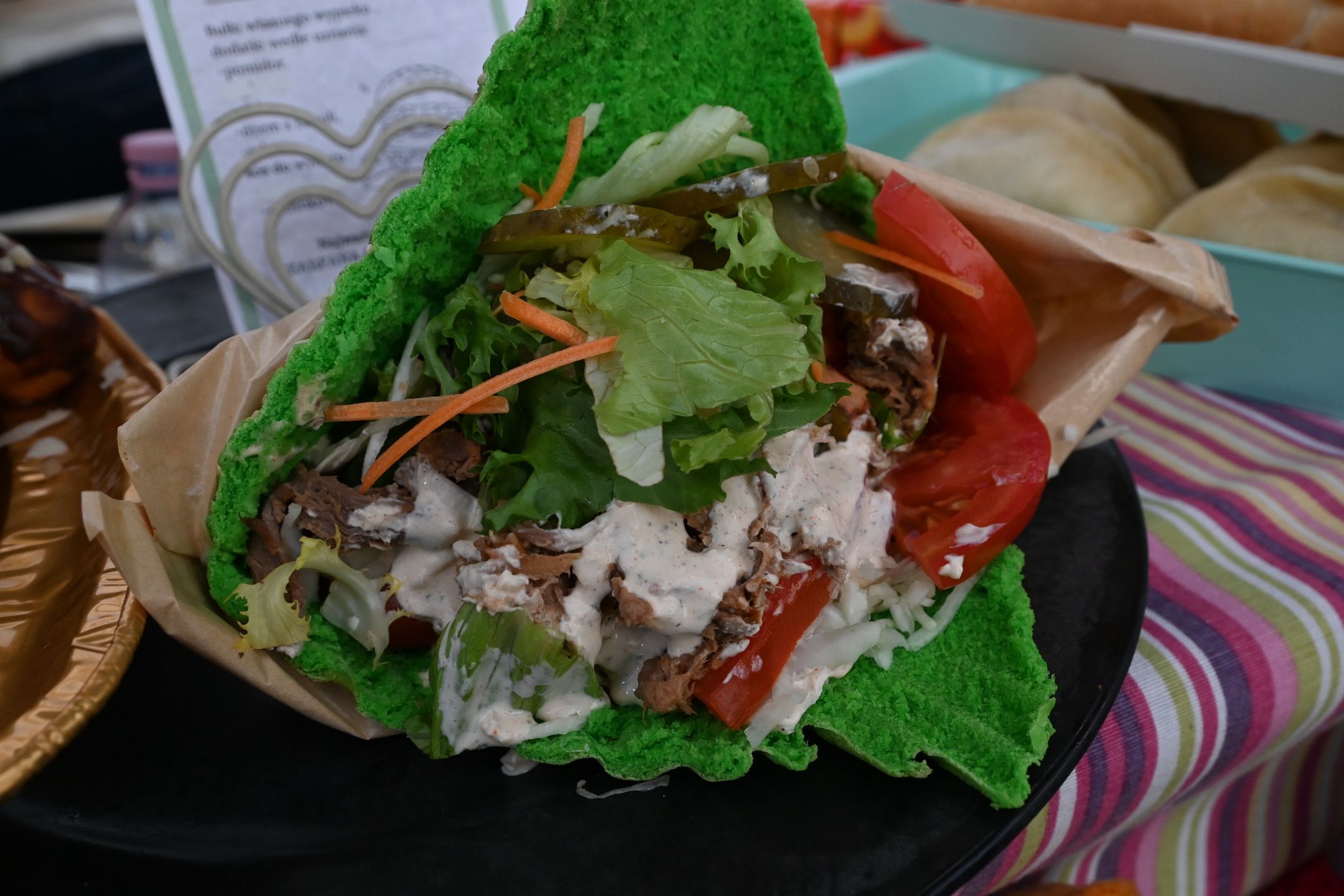 Kebab  z szarpaną gęsiną