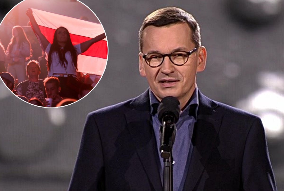 Koncert "Solidarni z Białorusią" na Stadionie Narodowym. Gwizdano na premiera Morawieckiego