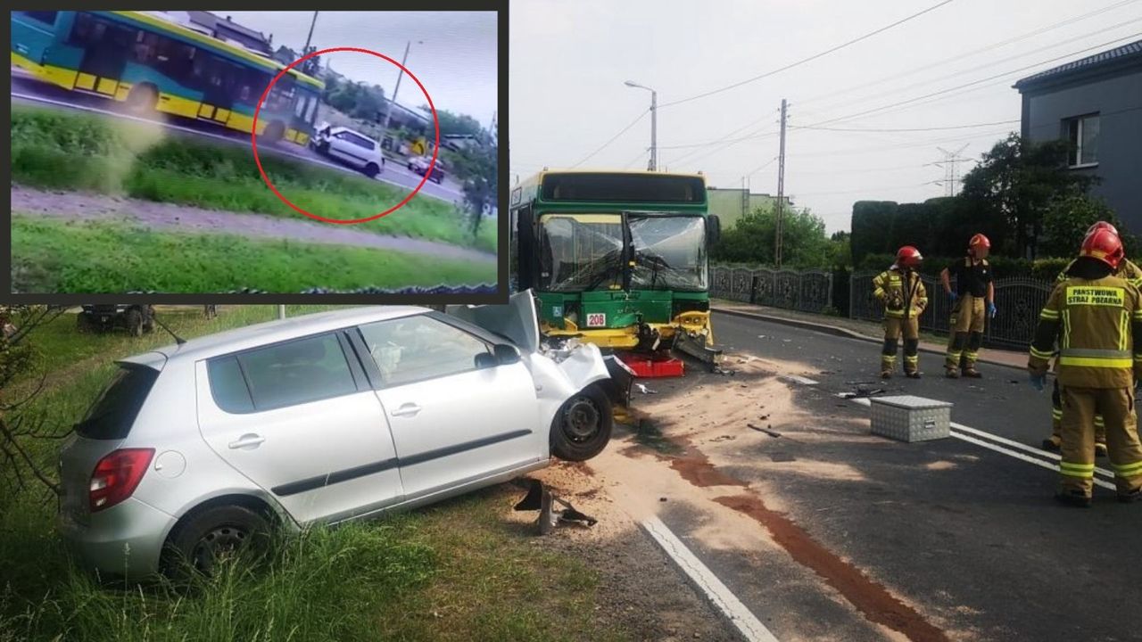 Wypadek autobusu na Śląsku