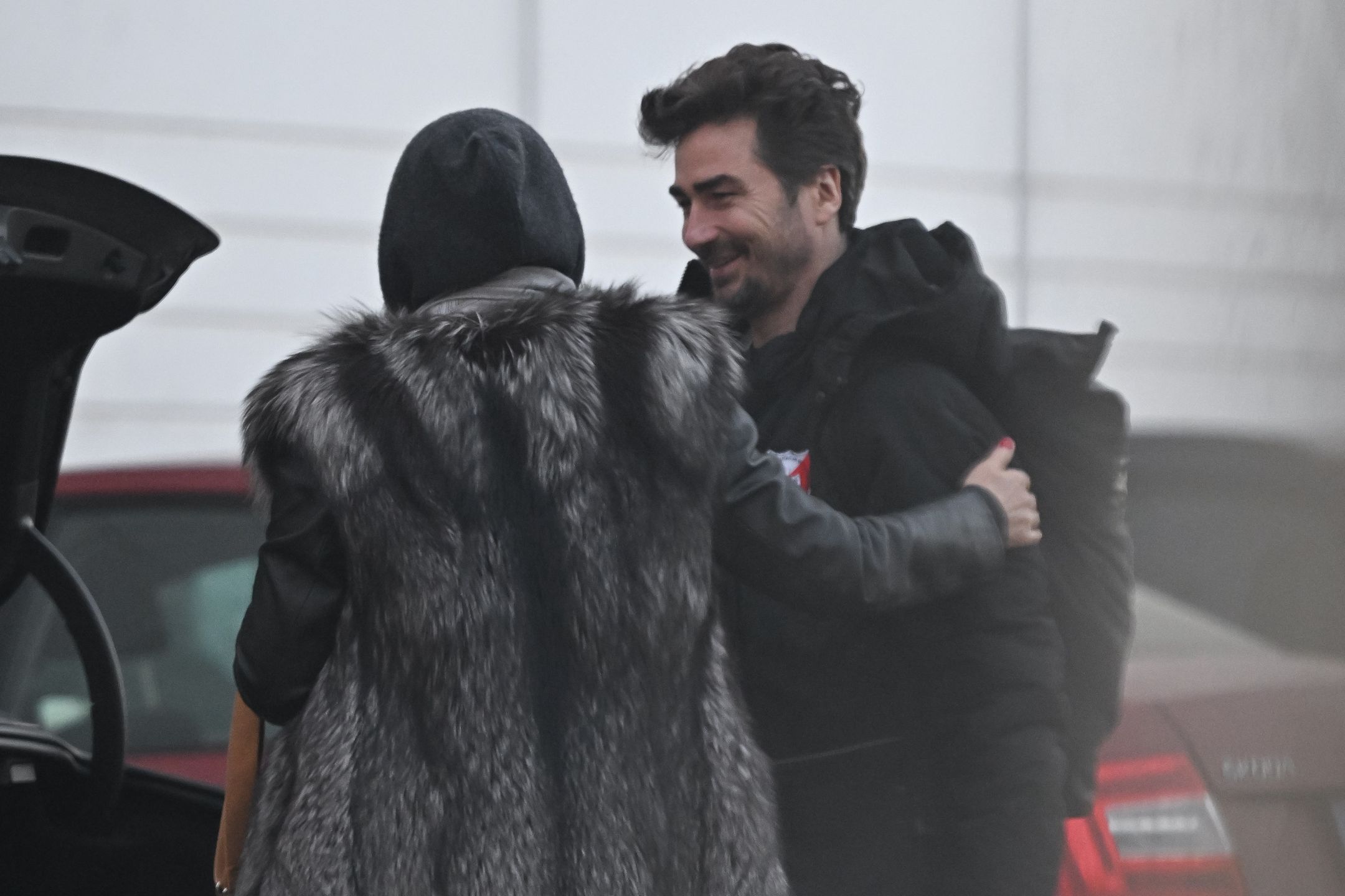 Jan Kliment i Grażyna Szapołowska po treningu do "TzG"