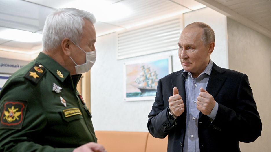 Prezydent Rosji Władimir Putin odwiedza Centralny Szpital Kliniczny w Moskwie