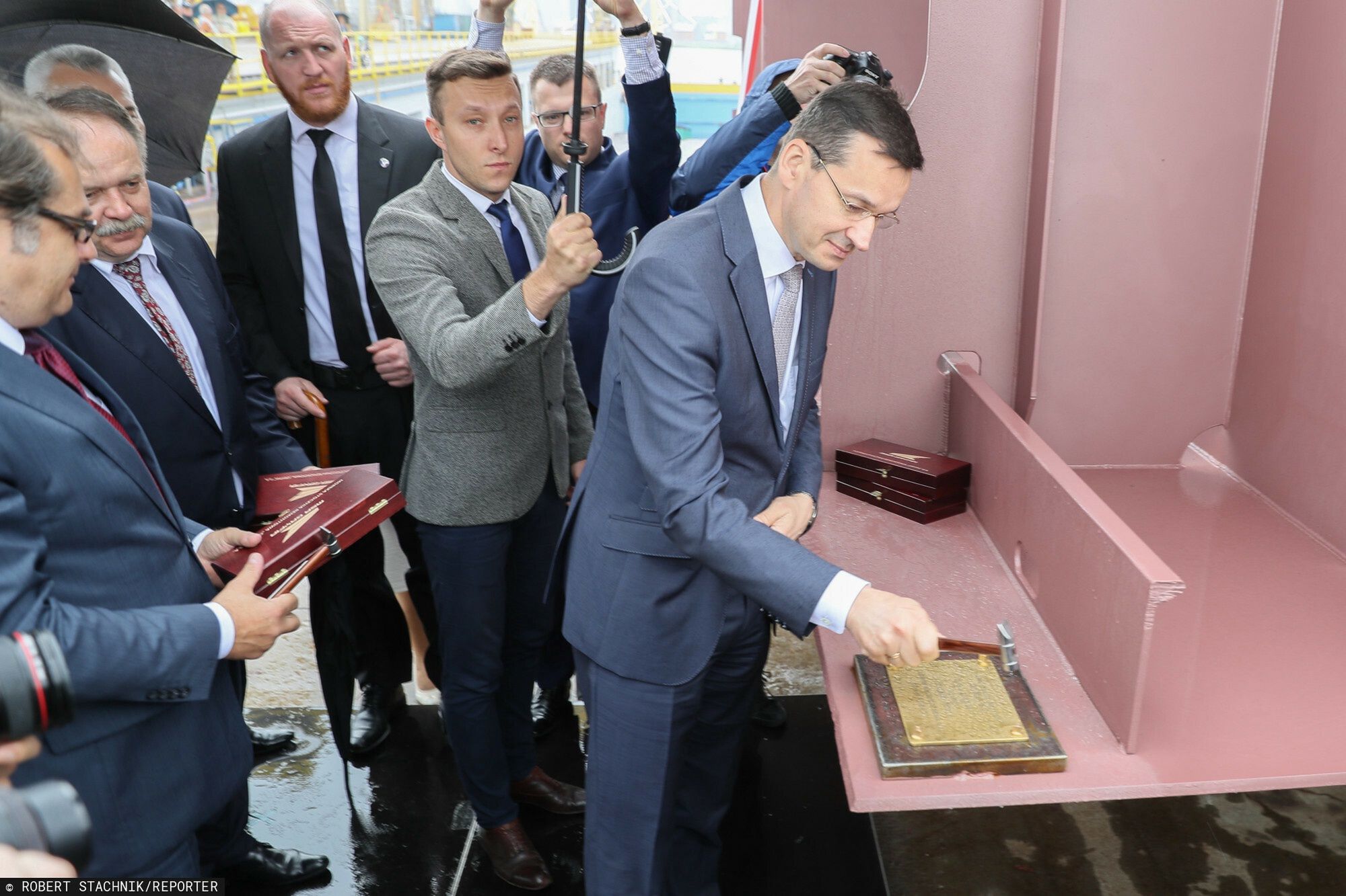 W uroczystości położenia stępki pod budowę nowego promu dla PŻB w czerwcu 2017 r. brał udział m.in. premier Mateusz Morawiecki. 